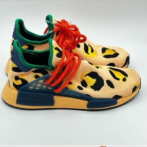 Adidas NMD Hu Pharrell Animal Print Leopard Pulse Amber SIZE 4.5